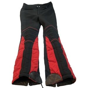 Tyrolia adult Snow Ski Pants Size 38x29 Black Red snowboarding